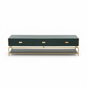 Modernes Lowboard Luxus TV-Ständer Wohnzimmermöbel Grün rtv tv Möbel