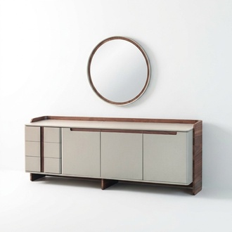 Modernes Sideboard Designer Wohnzimmer Anrichte Luxuriöser Schrank 2tlg