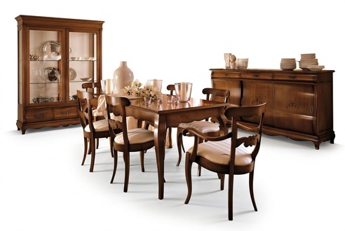Möbel Einrichtung Gruppe Tisch + 6 Stuhl Set 7tlg. Esstisch Garnitur Esszimmer