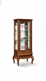 Möbel Glasschrank Vitrine Holz Glas Schrank Schränke Regale Italien
