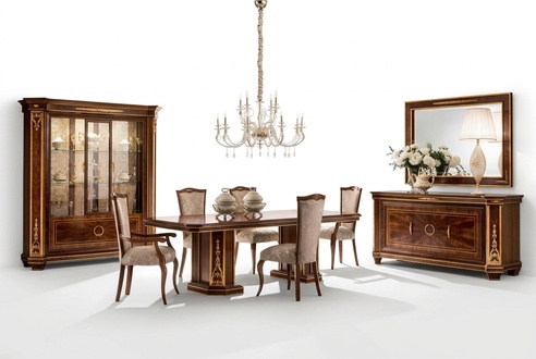 Möbel Tisch Wohnzimmer Neu Holz Esszimmer Barock Rokoko Klassisch