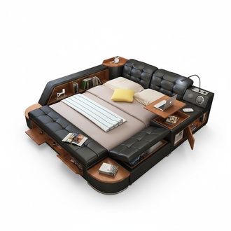 Multifunktion Bett Betten Ehebett Doppelbett Polsterbett Schlafzimmer1