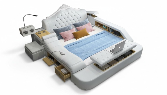 Multifunktion Bett Betten Ehebett Doppelbett Polsterbett Schlafzimmer