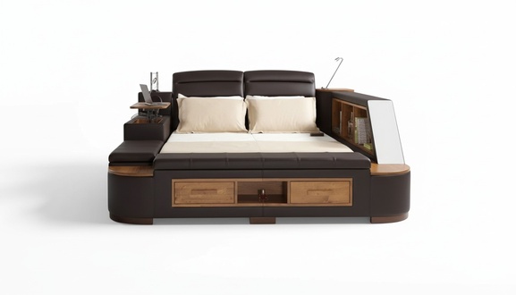 Multifunktion Bett Doppelbetten Modernes Bettgestell Betten Hotel Neu