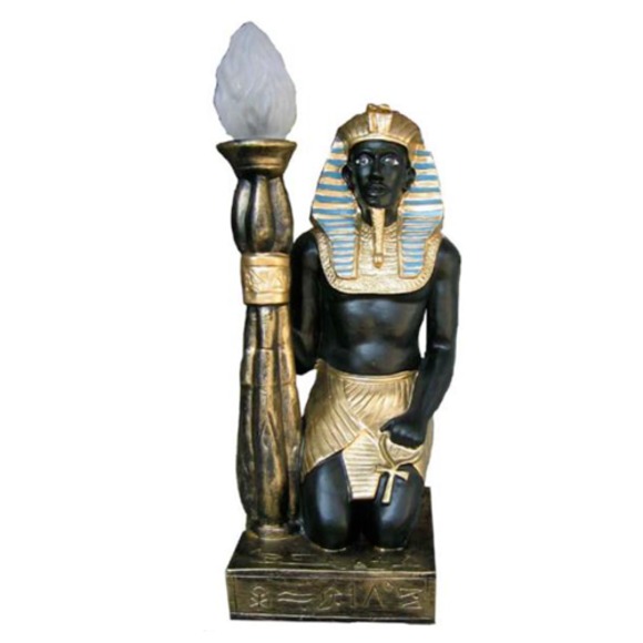 Ägyptische Figur Lampe Srehleuchte Lampen Statue Pharao 55cm Statuen