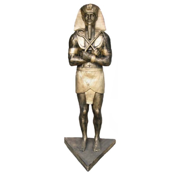 Ägypten Skulptur Ramses II Kunststoff Statue Figuren Statuen Antik Stil 190 cm