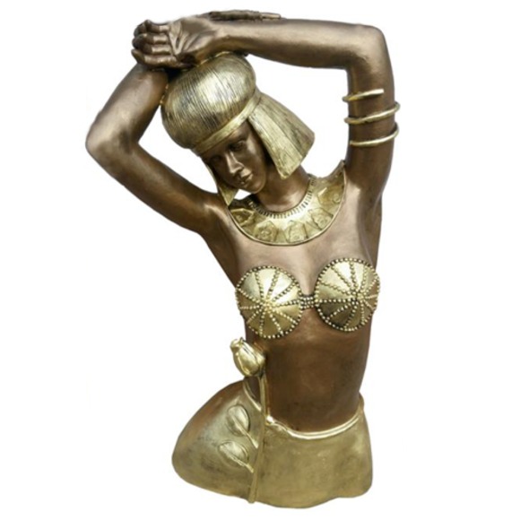 Skulptur Ägyptische Frau Tänzerin Statuen Figuren Büste Körper Ägypten