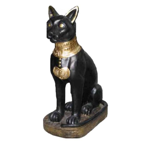 Figur Ägyptische Katze Bastet Ägypten Kunst Antik Stil Dekoration Statuen Neu