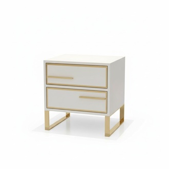 Nacht Tisch Konsole Beistell Schlaf Zimmer Metall Glanz Tische Konsolen Design