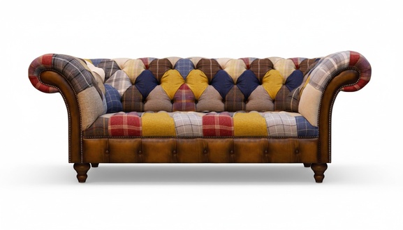 Neu Mehrfarbig Sofa Zweisitzer Couch Designer Sofas Polster Möbel Chesterfield