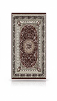 Orientalisch Teppich Kunstfaserteppich Wohnzimmerteppich Kurzflor Braun 160x230