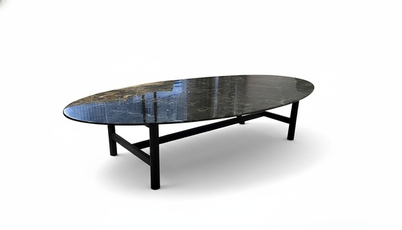 Oval Couchtisch Kaffeetisch Beistelltisch Design Tisch Wohnzimmer Tische
