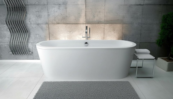 Ovale Wanne Acryl Exclusive Wannen Freistehende Design Neu Badezimmer