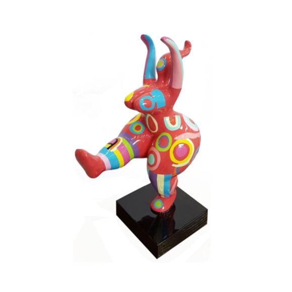 Abstrakte Designer Kunst Niedliche Figur Statue Bunt Bemante Skulpturen