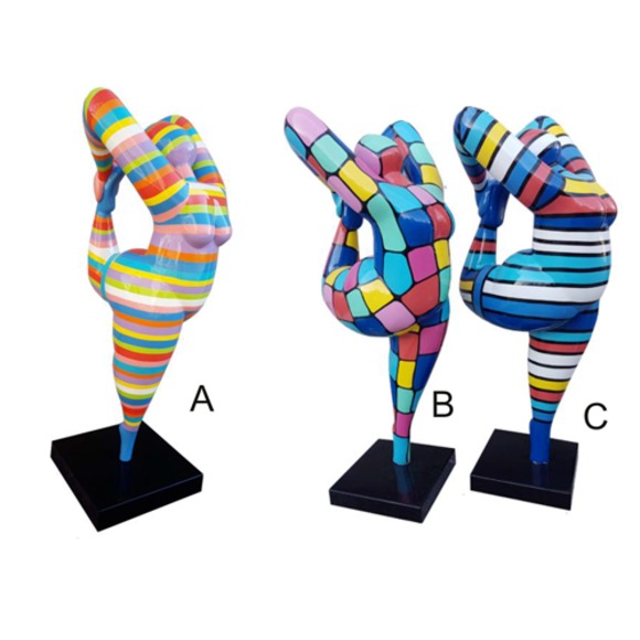 Abstrakte Design Figuren XXL Statuen Garten Wohnzimmer Kunst Skulptur