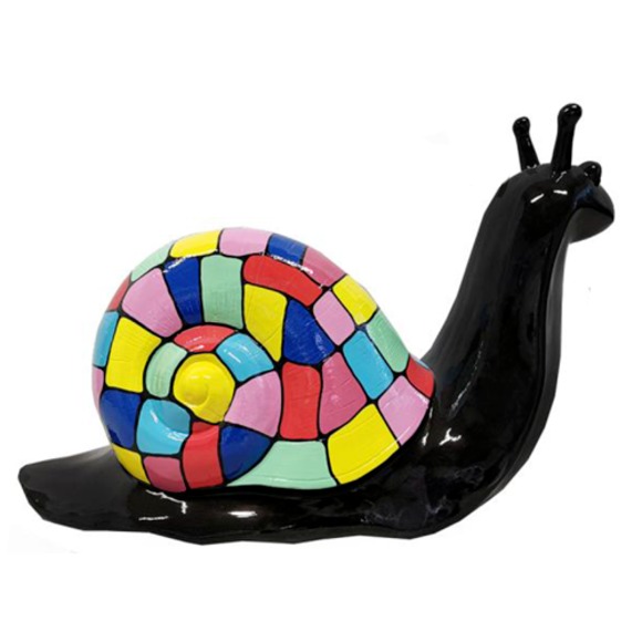 Abstrakte Schnecke Figur Skulptur Deko Garten Design Statuen Dekoration