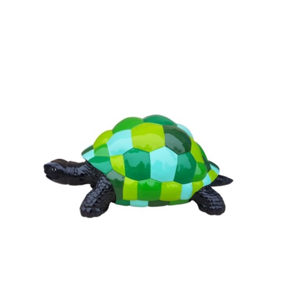 Abstrakte Schildkröte Designer Figur Wohnzimmer Moderne Statue Bunt