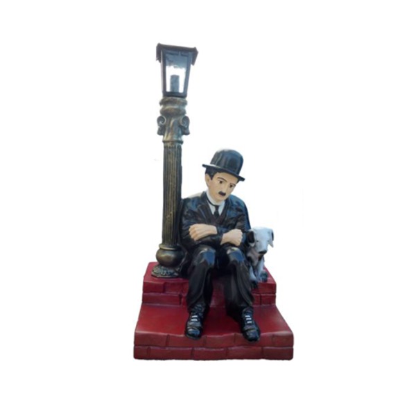 Lampe Leuchte Figur Statue Skulptur 70cm Statuen Skulpturen Charlie Chaplin