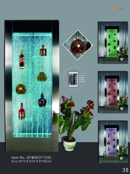 Led Wasser Wand Bar Regal Säule Wassersäulen Theke Regale Designer Trennwand xxl