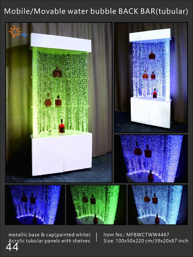 Led Wasser Wand Bar Regal Einrichtung Laden Theke Wassersäule Lokal Beleuchtet