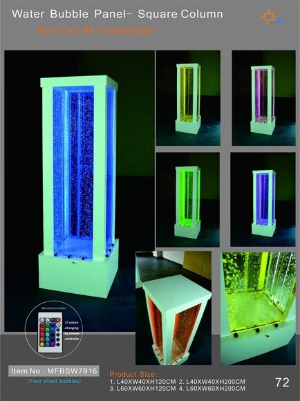 Wasser Wand Led Bar Regal Säule Wassersäulen Theke Designer Beleuchtet Regale