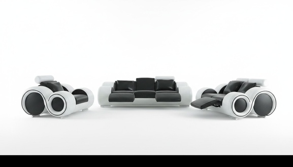 Patentiertes Design Komplett Sofagarnitur Wohnzimmer Set Sofa +USB Garnitur Neu