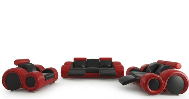 Patentiertes Design Sofagarnitur Komplett Wohnzimmer Set Sofa + USB Garnitur Neu
