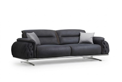 Perfekt weich 3 Sitzer Sofa für Wohnzimmer Textil Polstermöbel neu Luxus