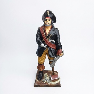 Pirat Figur Statue Design Skulptur Dekoration Karibik Piraten Garten Deko