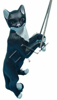Design Katze Figur Garten Statue Skulptur Figuren Skulpturen Dekoration