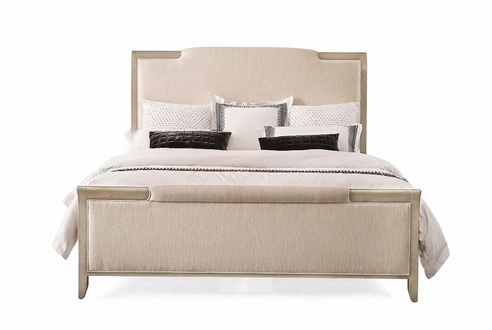 Polster Design Luxus Bett Stoff Betten Leder Modernes Schlafzimmer 223 x 192cm