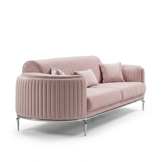 Polster Designer Möbel Dreisitzer Sofa 3 Sitzer Sofas Textil Luxus