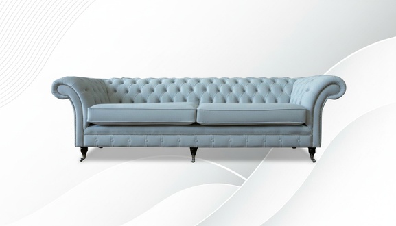 Polster Sofas Design Luxus Couch Sofa 4 Sitzer Stoff Couchen Viersitzer Samt Neu