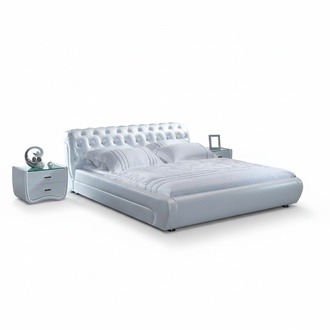 POLSTERBETT LEDERBETT BETT BETT MODELL S-0816 160/180/200X220CM
