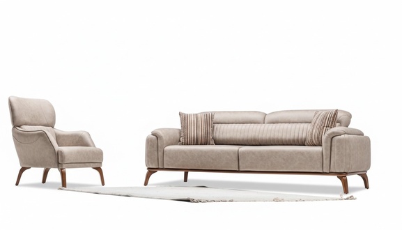 Polstergarnitur Wohnlandschaft Sofa Set Lounge Sitzgruppe Couch Sitzgruppe 3+1