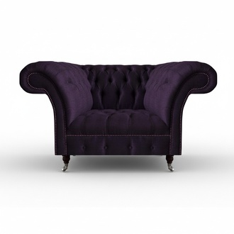 Polstermöbel Luxus Sessel Polstersitz Wohnzimmer Couch Lila Möbel Chesterfield