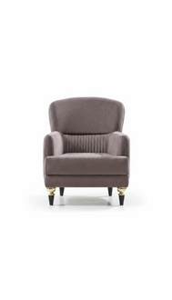 Polstermöbel Sessel Grau Luxus Modern Sitz Polstersessel Wohnzimmer