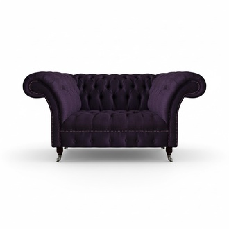Polstermöbel Sofa Zweisitzer Couch Einrichtung Wohnzimmer Designer Chesterfield