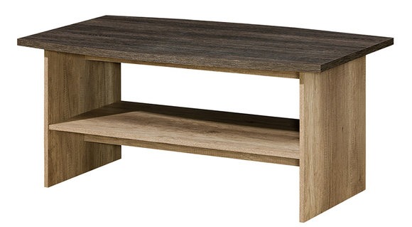 Couchtisch 120 x 55 cm cm Wohnzimmertisch Design Beistelltisch Tisch braun Eiche R12