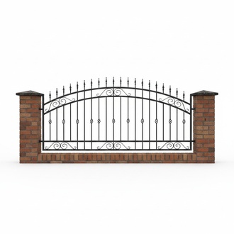 Railing Zaun Geländer Schmiedeeisen Handarbeit Klassische Zäune Garten M411 Neu