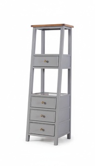 Regal Bücherregal Echtholz natur Handarbeit Ablage Regale Büro Vitrine Landhaus