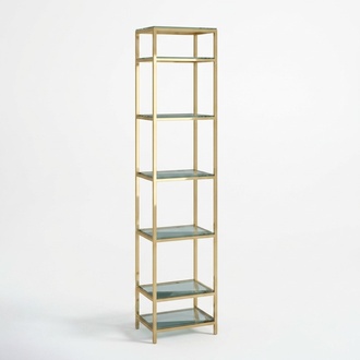 Regal Glas Metall Standregal modernen Design Trenn Wand Glas Regale Edelstahl