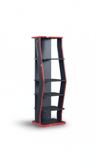 Regal Schrank Bücherregal Schränke Mehrzweck Möbel Braun 164x40x34