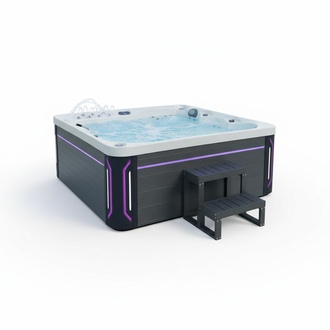 Relaxpool Sprudelbad Outdoor Whirlpool Hydromassagewanne Massagebad 210x210 cm