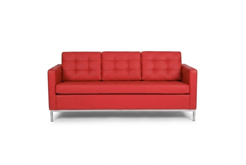 Roter Dreisitzer Moderne Luxus Couch Polstersitzer Textil Sofas Stil