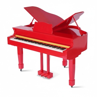 Rotes Klavier Digitalpiano Flügelklavier Hochglanz Piano Klaviere