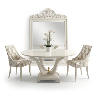 Rund Tisch Ess Zimmer Runde Holz Tische Design Original Möbel Italienische Möbel