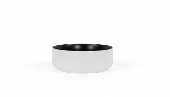 Rundbecken Aufsatz waschbecken Schwarz Weiß Becken Waschtisch Tasse Runde 36cm