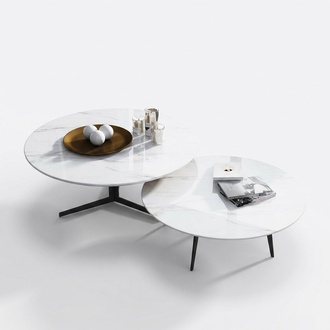 Runde Set 2x Couchtisch Kaffeetisch Beistelltisch Designer Wohnzimmer Tische Neu