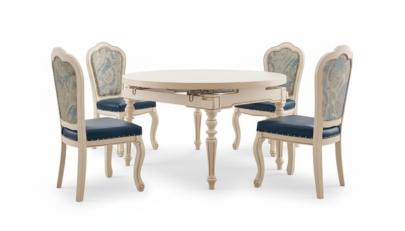 Runder Barock Esstisch Tisch Klassische Esstische Möbel Tische Holz Möbel Neu